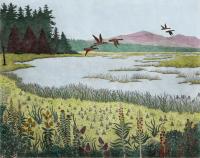    Northern Spring (framed in wood)