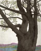 PROMONTORY PINE ETCHING  WOOD FRAME 1.3/4